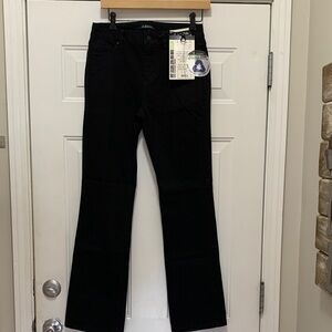 NWT d. jeans Black Cotton Blend High Waist Skinny Boot Cut Jeans Size 6